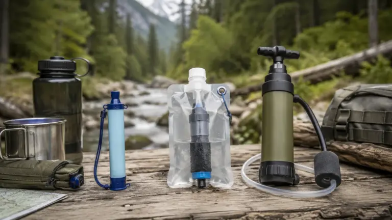 Drei Wasserfilter für Notfallrucksack, Outdoor und Krisenvorsorge