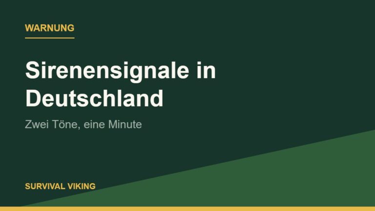 Grafik: Sirenensignale in Deutschland – Bedeutung der Warntöne